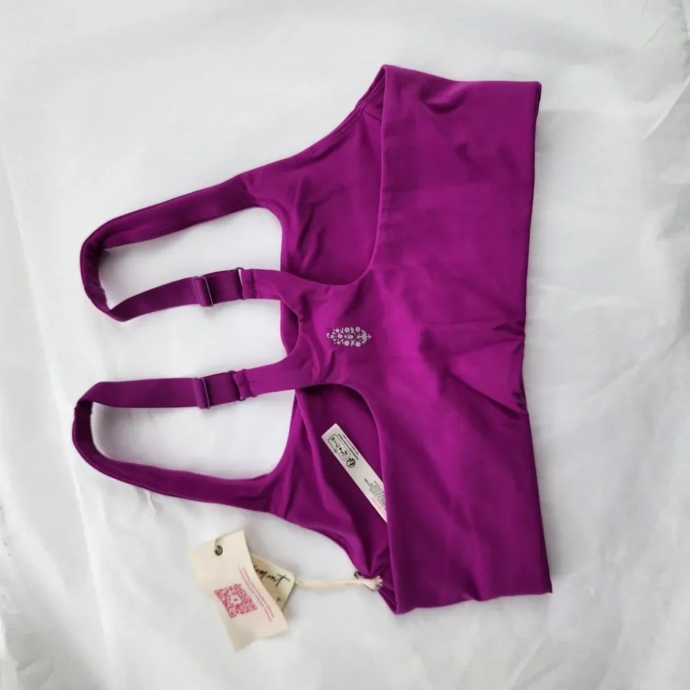 Free People x Hatch Never Better‎ Square Neck Maternity Sports Bra XS NWT Berry